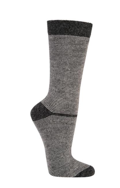 2 Paar TippTexx 24 Ringel Trend-Socken mit Merino- & Alpakawolle